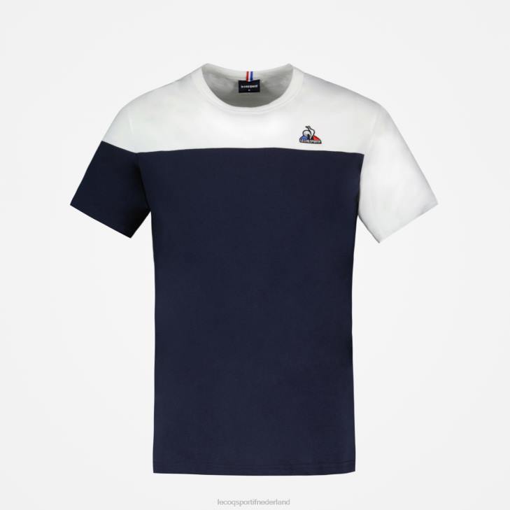 kleding LDBJ182 Heren Le Coq Sportif mode t-shirt blauw