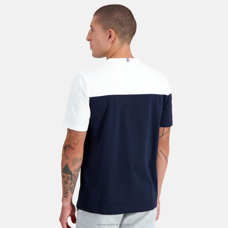 kleding LDBJ182 Heren Le Coq Sportif mode t-shirt blauw
