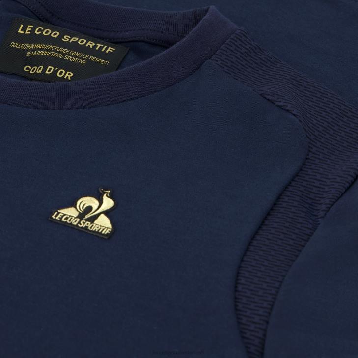 kleding LDBJ183 Heren Le Coq Sportif t-shirtje blauw