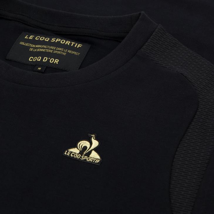 kleding LDBJ185 Heren Le Coq Sportif t-shirt zwart