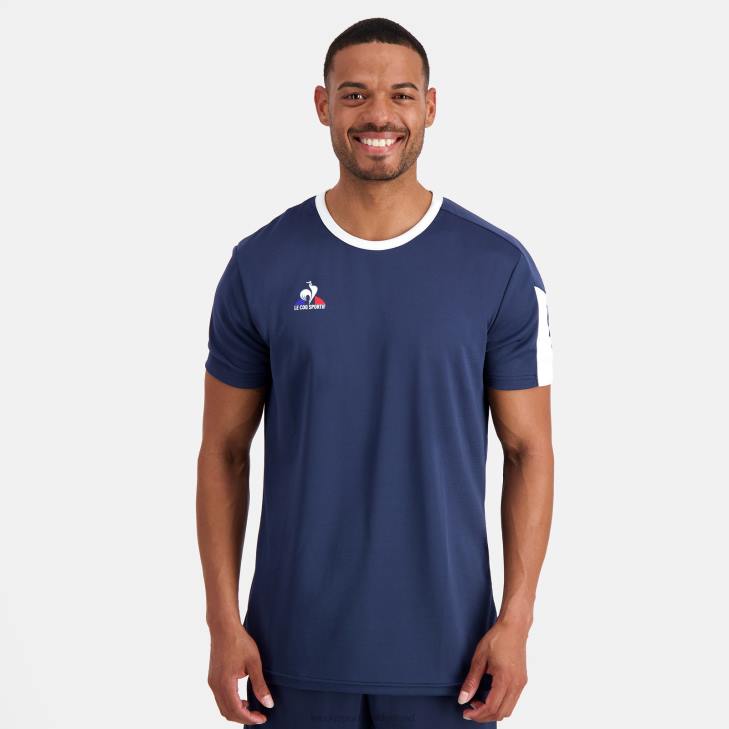 kleding LDBJ187 Heren Le Coq Sportif t-shirtje blauw