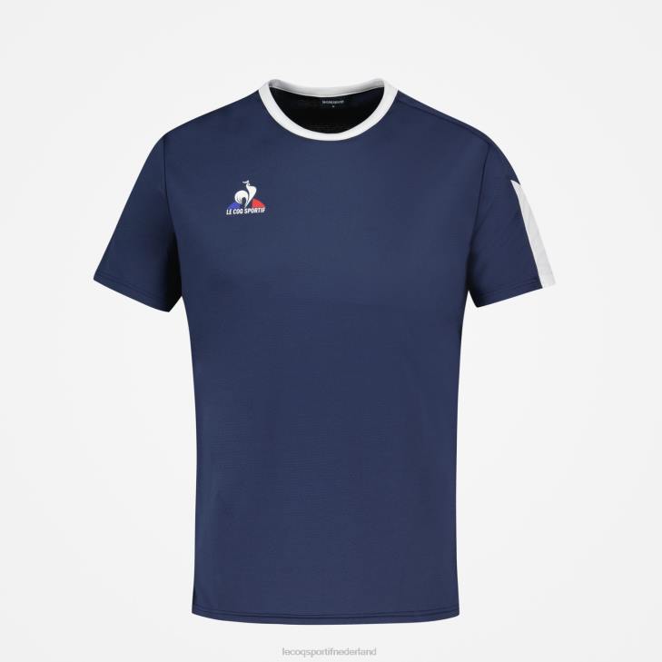 kleding LDBJ187 Heren Le Coq Sportif t-shirtje blauw