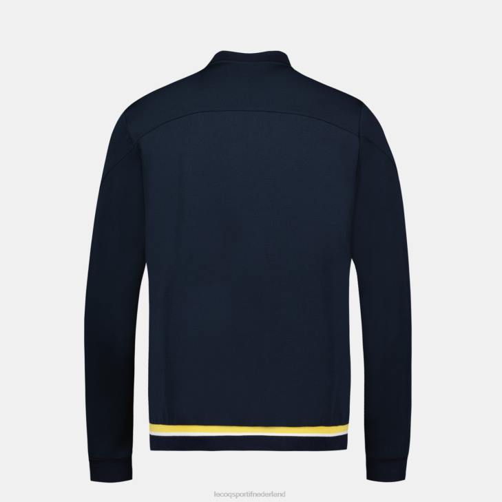 kleding LDBJ19 Heren Le Coq Sportif sweatshirt met rits blauw