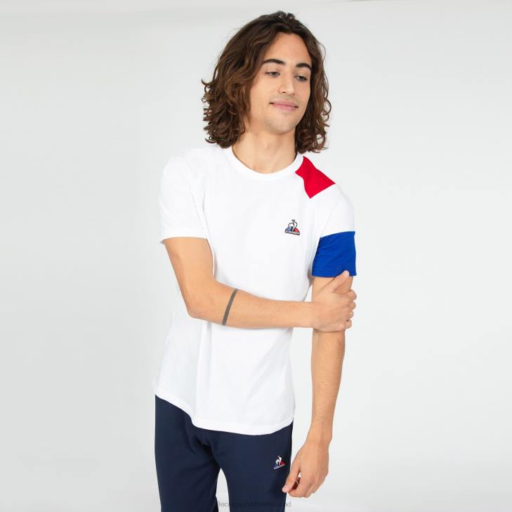 kleding LDBJ191 Heren Le Coq Sportif t-shirtje wit