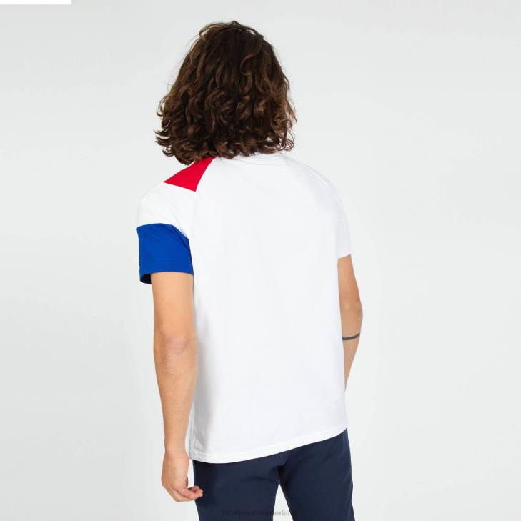 kleding LDBJ191 Heren Le Coq Sportif t-shirtje wit
