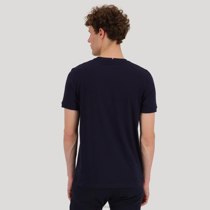 kleding LDBJ193 Heren Le Coq Sportif t-shirtje blauw