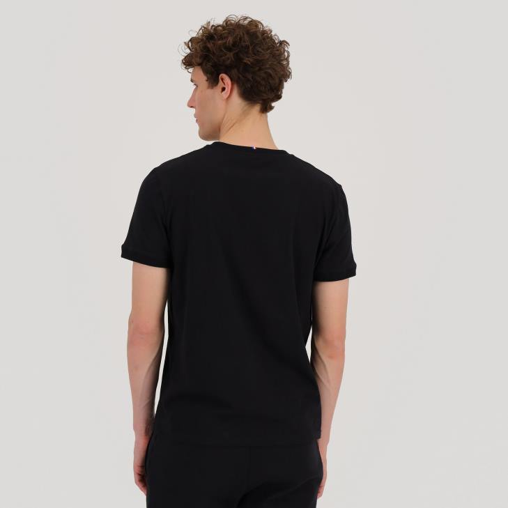 kleding LDBJ195 Heren Le Coq Sportif t-shirt zwart