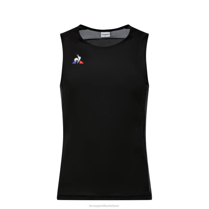 kleding LDBJ198 Heren Le Coq Sportif vesttopje zwart