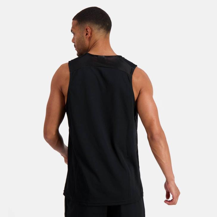 kleding LDBJ198 Heren Le Coq Sportif vesttopje zwart