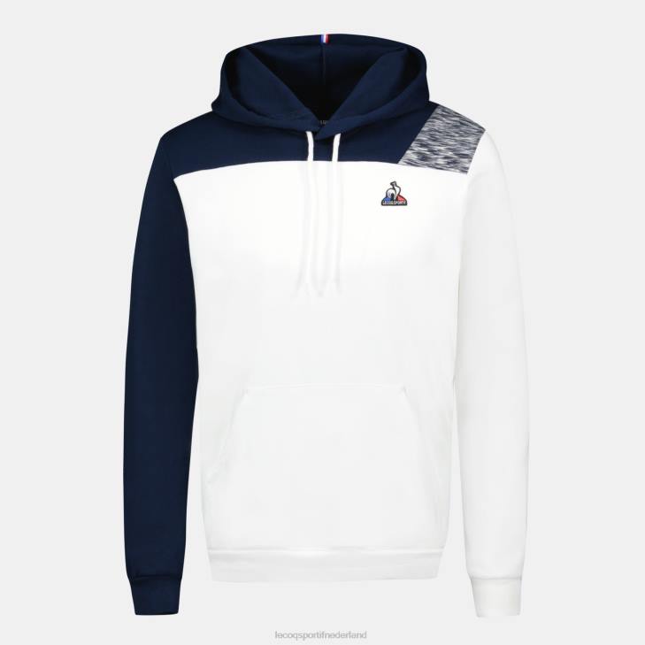 kleding LDBJ20 Heren Le Coq Sportif sweatshirt met capuchon wit