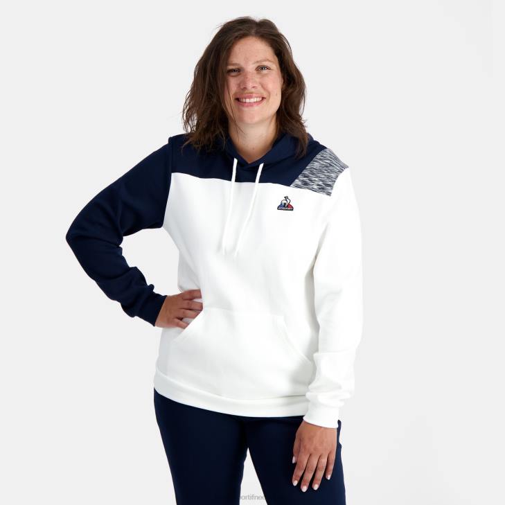 kleding LDBJ20 Heren Le Coq Sportif sweatshirt met capuchon wit