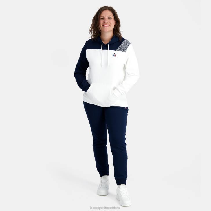 kleding LDBJ20 Heren Le Coq Sportif sweatshirt met capuchon wit