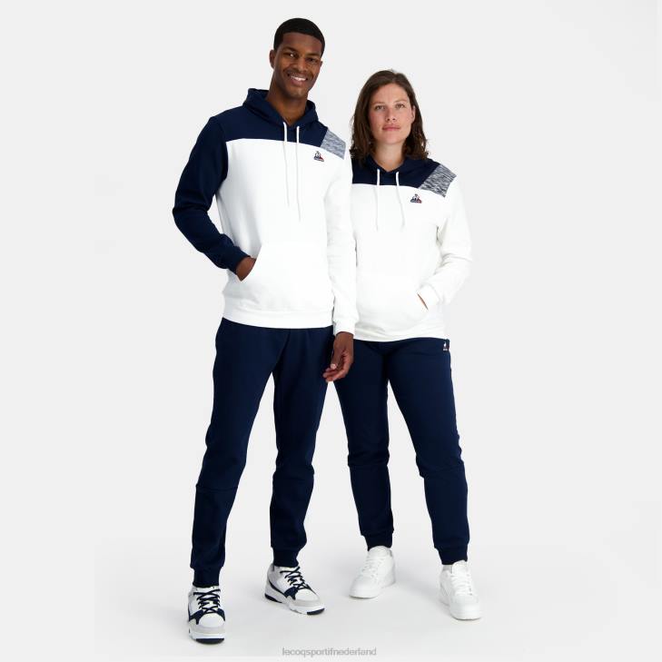 kleding LDBJ20 Heren Le Coq Sportif sweatshirt met capuchon wit