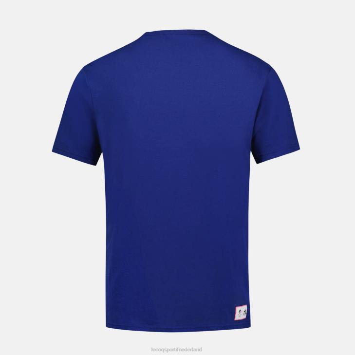 kleding LDBJ202 Heren Le Coq Sportif t-shirtje blauw