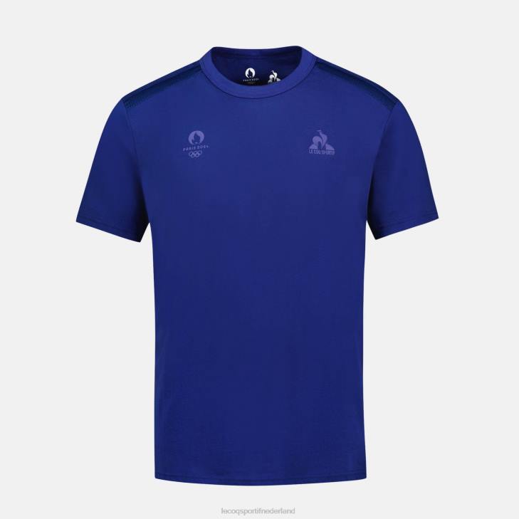 kleding LDBJ203 Heren Le Coq Sportif t-shirtje blauw