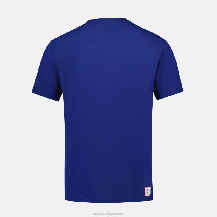 kleding LDBJ203 Heren Le Coq Sportif t-shirtje blauw