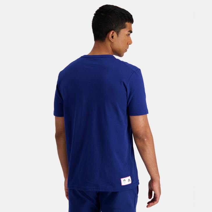 kleding LDBJ203 Heren Le Coq Sportif t-shirtje blauw