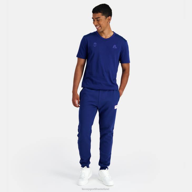 kleding LDBJ203 Heren Le Coq Sportif t-shirtje blauw