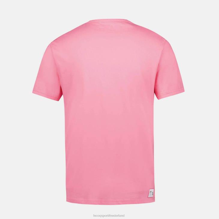 kleding LDBJ204 Heren Le Coq Sportif roze t-shirtje