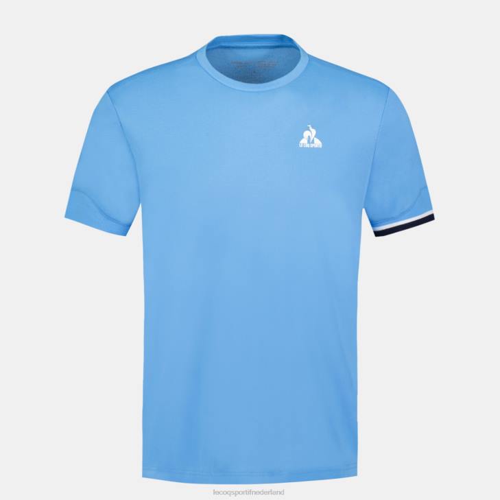 kleding LDBJ209 Heren Le Coq Sportif t-shirtje blauw