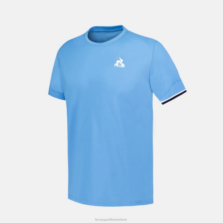 kleding LDBJ209 Heren Le Coq Sportif t-shirtje blauw