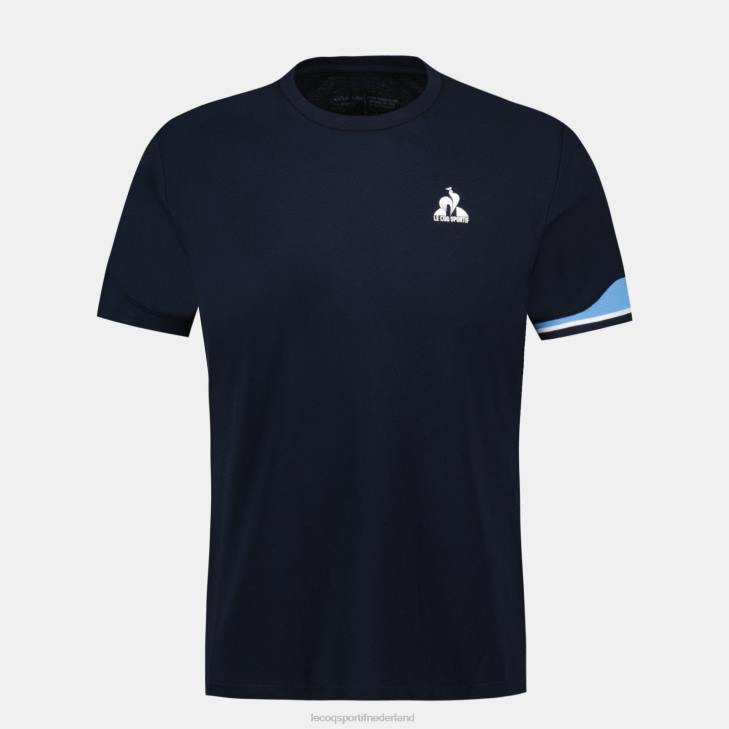 kleding LDBJ210 Heren Le Coq Sportif t-shirtje blauw