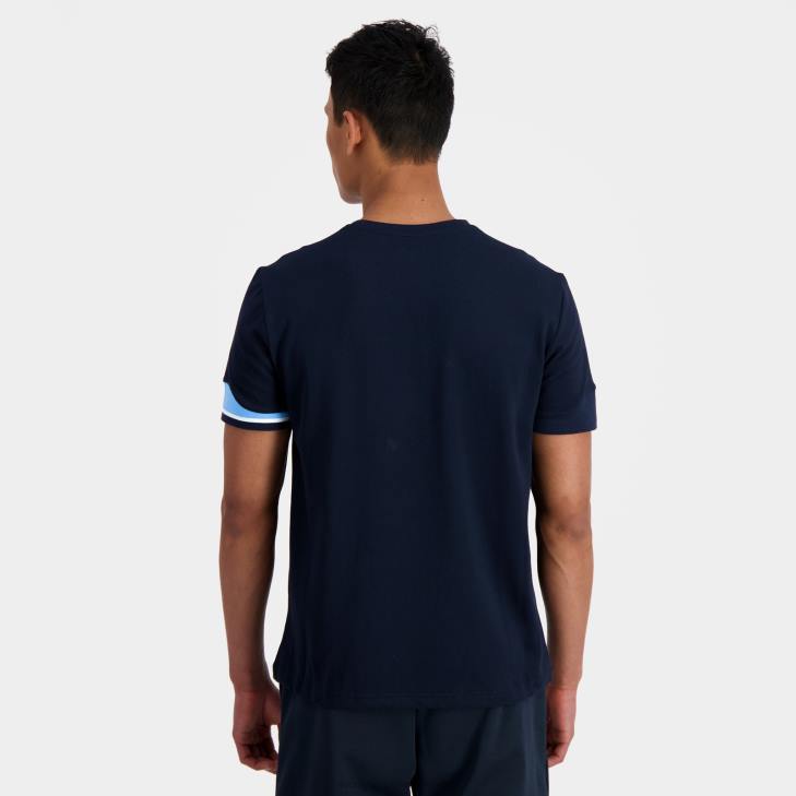 kleding LDBJ210 Heren Le Coq Sportif t-shirtje blauw
