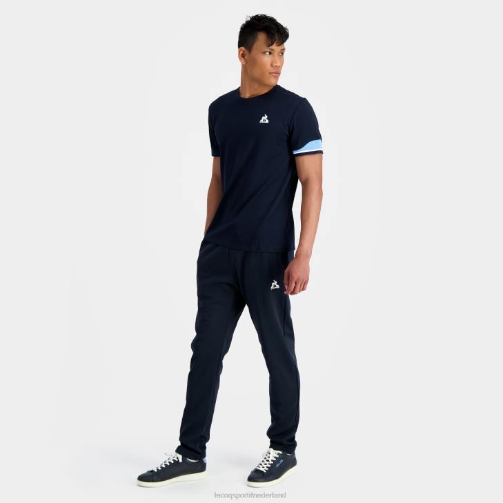 kleding LDBJ210 Heren Le Coq Sportif t-shirtje blauw