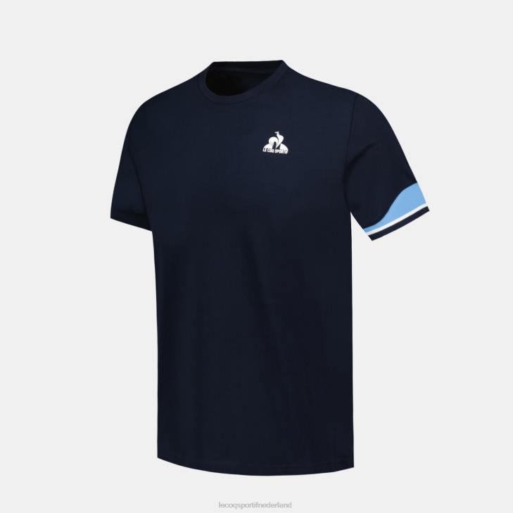 kleding LDBJ210 Heren Le Coq Sportif t-shirtje blauw