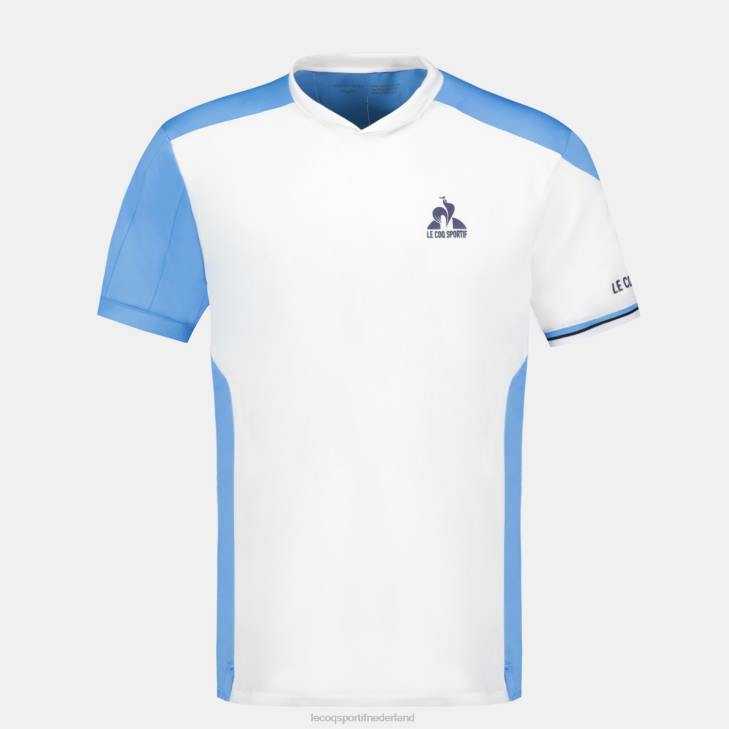kleding LDBJ212 Heren Le Coq Sportif t-shirtje wit