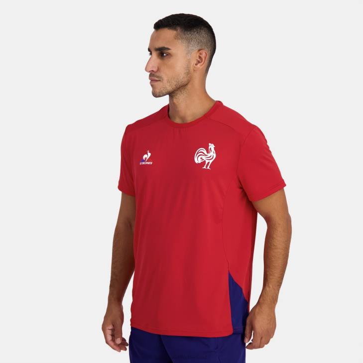 kleding LDBJ213 Heren Le Coq Sportif t-shirt rood