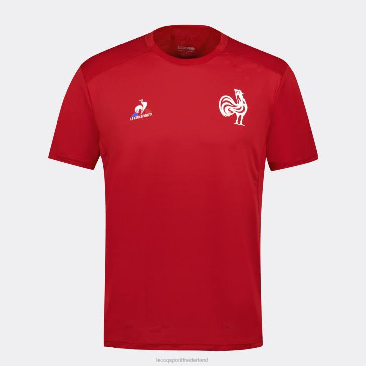 kleding LDBJ213 Heren Le Coq Sportif t-shirt rood