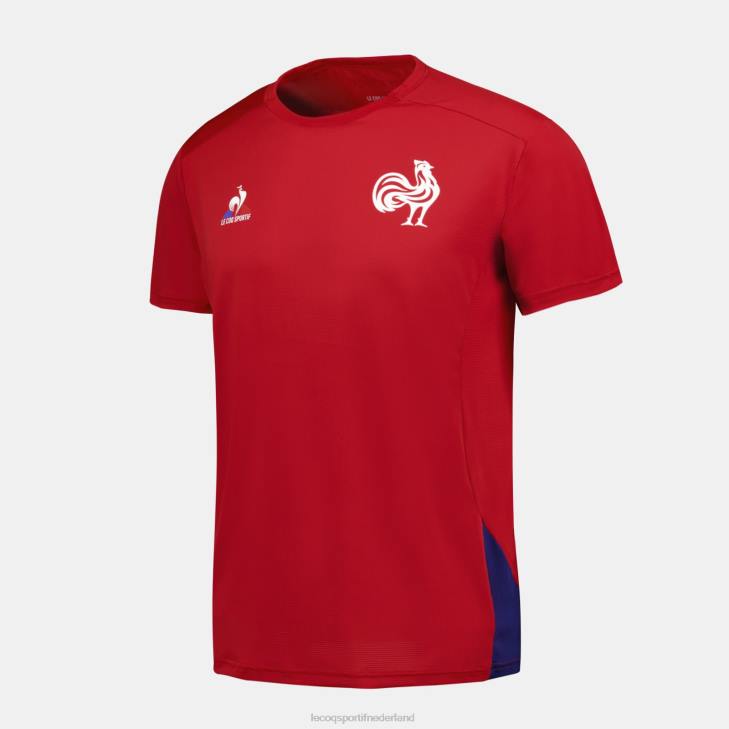 kleding LDBJ213 Heren Le Coq Sportif t-shirt rood