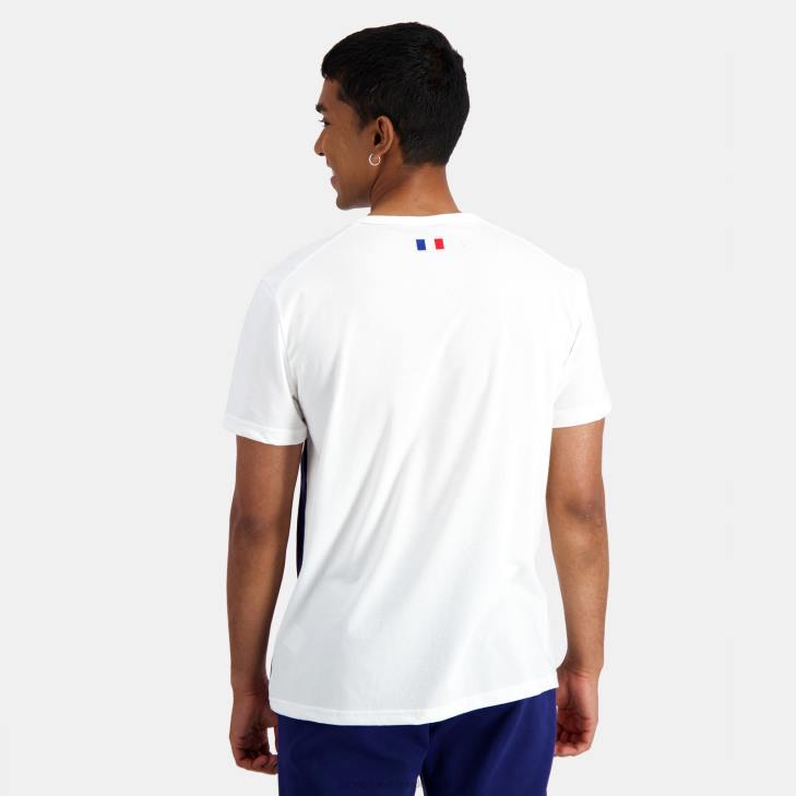 kleding LDBJ215 Heren Le Coq Sportif t-shirtje wit