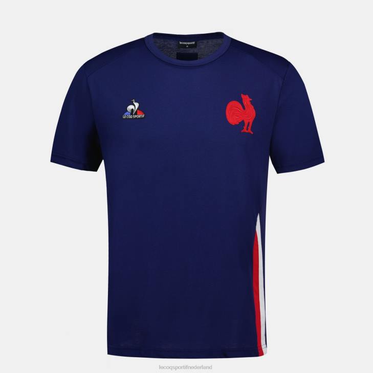 kleding LDBJ216 Heren Le Coq Sportif t-shirtje blauw