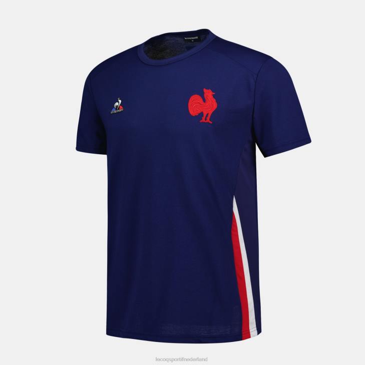kleding LDBJ216 Heren Le Coq Sportif t-shirtje blauw