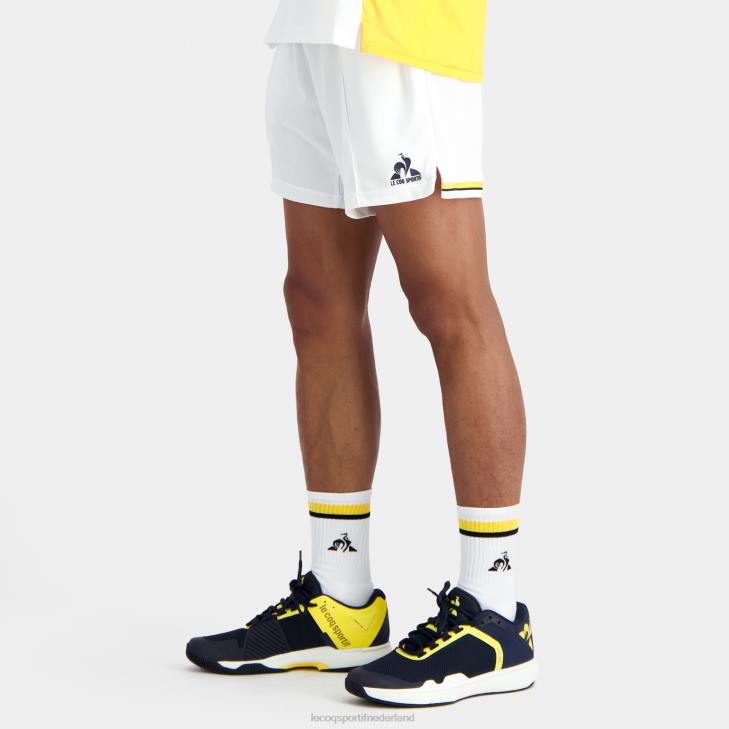 kleding LDBJ230 Heren Le Coq Sportif korte broek wit