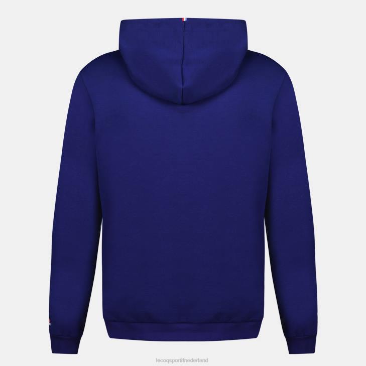 kleding LDBJ25 Heren Le Coq Sportif sweatshirt met capuchon - xv de france blauw