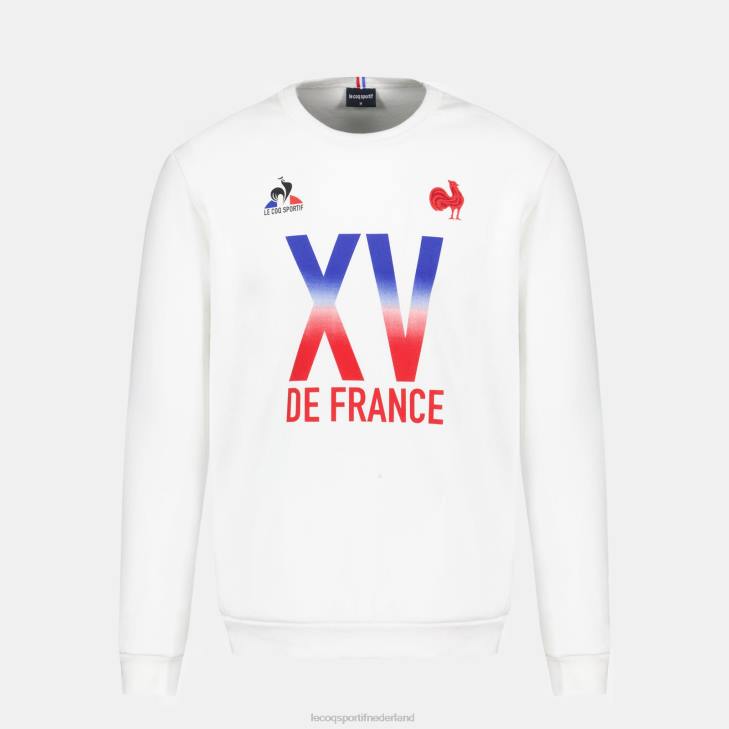 kleding LDBJ26 Heren Le Coq Sportif sweatshirt - xv de france wit