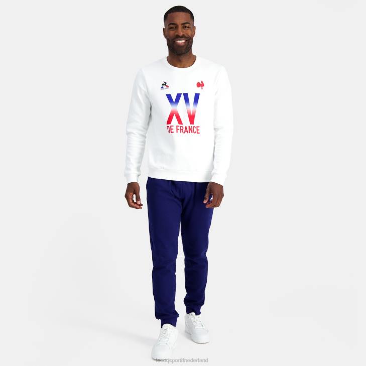 kleding LDBJ26 Heren Le Coq Sportif sweatshirt - xv de france wit