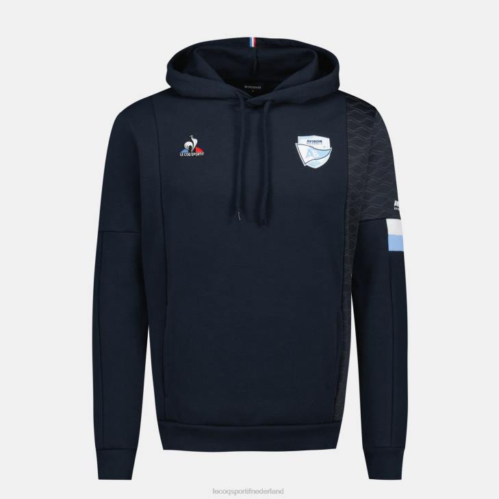 kleding LDBJ29 Heren Le Coq Sportif sweatshirt met capuchon blauw