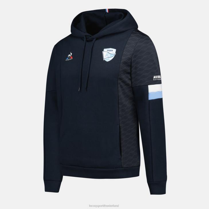 kleding LDBJ29 Heren Le Coq Sportif sweatshirt met capuchon blauw