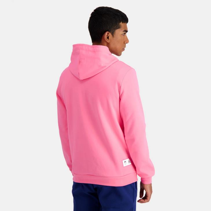 kleding LDBJ30 Heren Le Coq Sportif sweatshirt met capuchon roze
