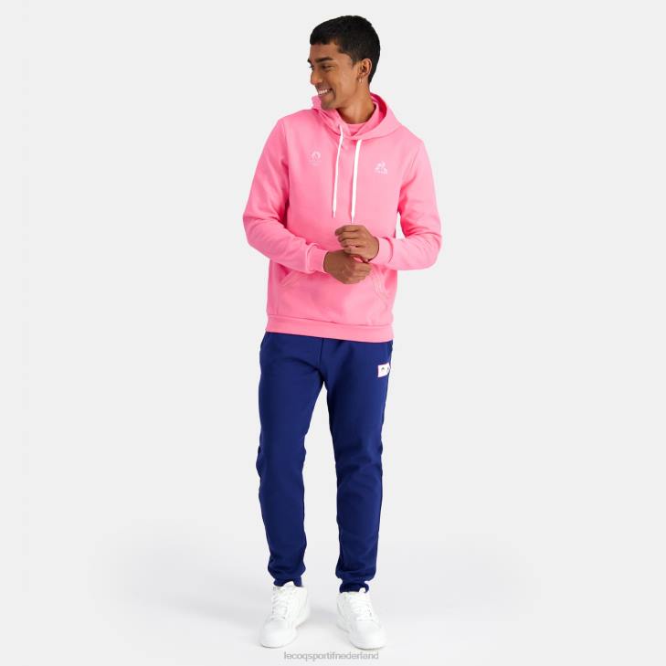kleding LDBJ30 Heren Le Coq Sportif sweatshirt met capuchon roze