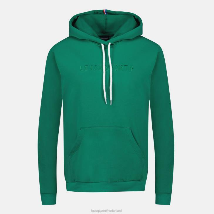 kleding LDBJ310 vrouwen Le Coq Sportif sweatshirt met capuchon groen