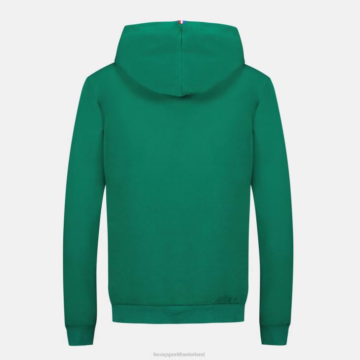 kleding LDBJ310 vrouwen Le Coq Sportif sweatshirt met capuchon groen