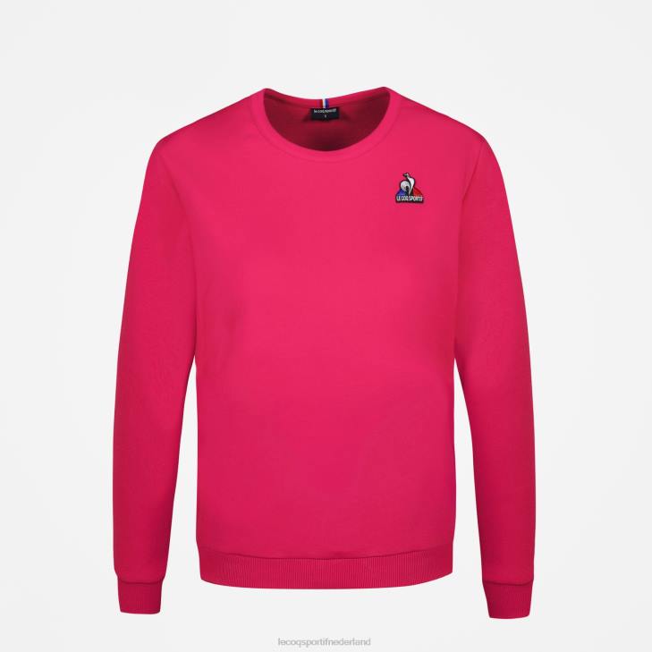 kleding LDBJ313 vrouwen Le Coq Sportif sweatshirt rood