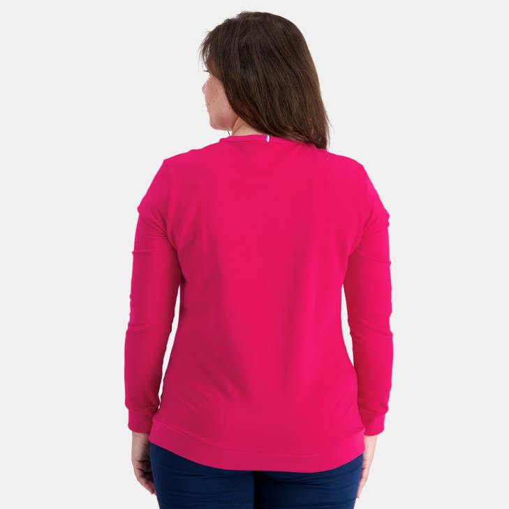 kleding LDBJ313 vrouwen Le Coq Sportif sweatshirt rood