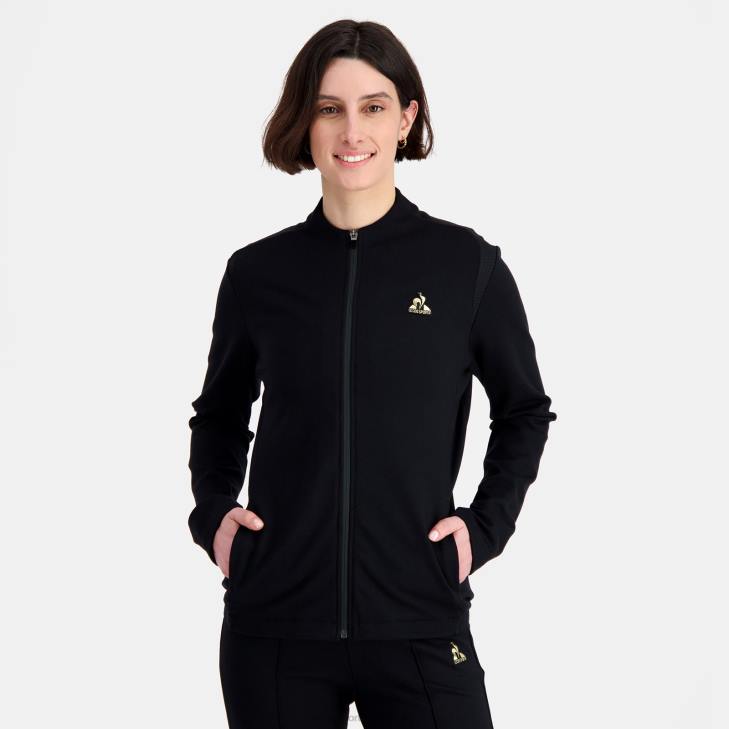 kleding LDBJ314 vrouwen Le Coq Sportif sweatshirt zwart