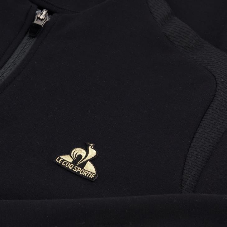 kleding LDBJ314 vrouwen Le Coq Sportif sweatshirt zwart